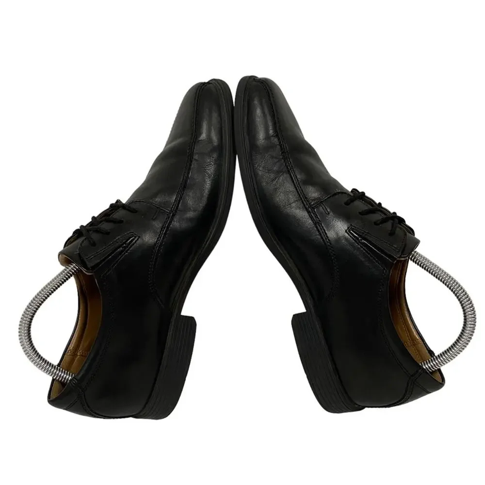 Clarks Tilden Black Apron Toe Oxford Shoes Size 8
